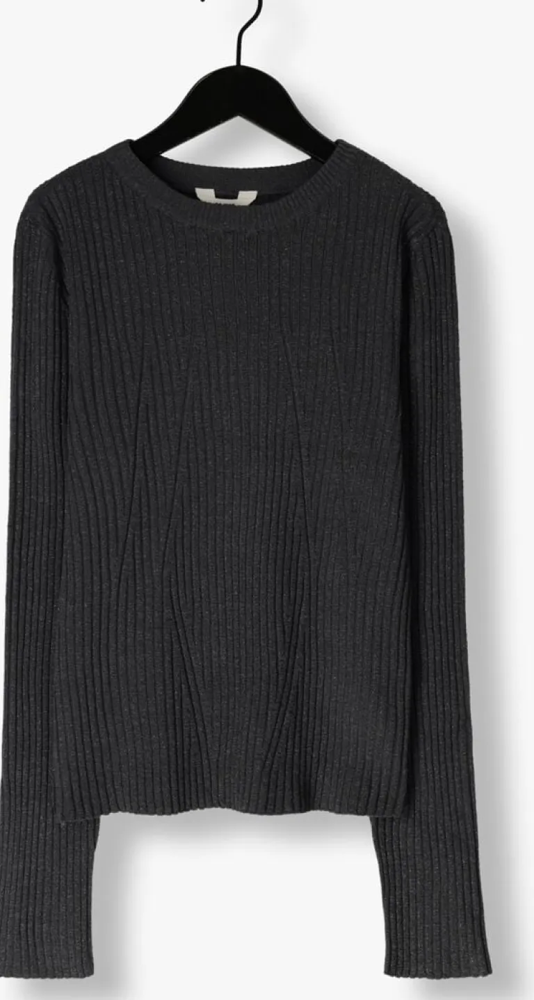 OBJECT grijze trui objrike l/s knit pullover>DAMES Truien & Vesten