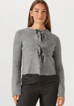 grijze object vest objparvi knit cardigan