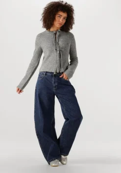 grijze object vest objparvi knit cardigan