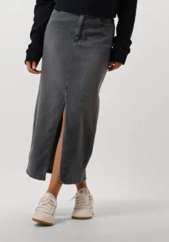 grijze penn & ink midirok 679 skirt