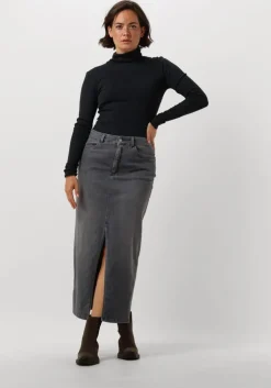 grijze penn & ink midirok 679 skirt