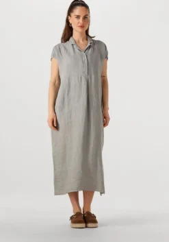 PENN & INK grijze mini jurk dress>DAMES Jurken