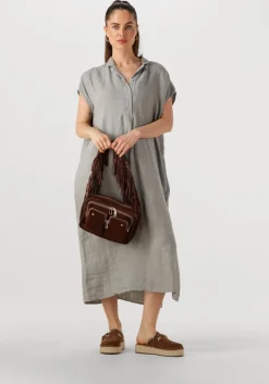 PENN & INK grijze mini jurk dress>DAMES Jurken