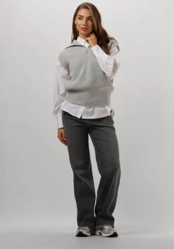 PENN & INK grijze spencer 283 jumper>DAMES Truien & Vesten