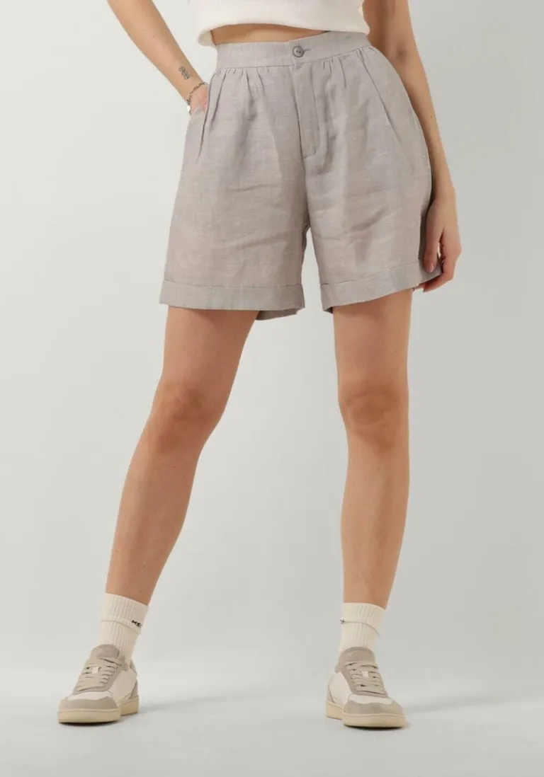 RESORT FINEST grijze korte broek bermuda>DAMES Broeken|Shorts