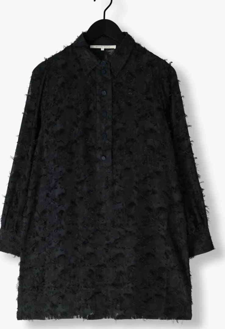 grijze second female mini jurk carey tunic dress