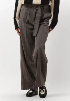 SECOND FEMALE grijze pantalon piya hw trousers>DAMES Broeken