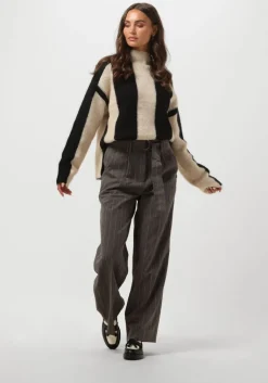 SECOND FEMALE grijze pantalon piya hw trousers>DAMES Broeken