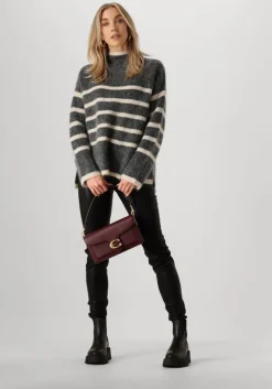 SECOND FEMALE grijze trui ovalis knit t-neck><noscript><img width=