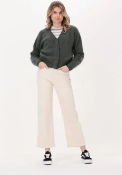 SECOND FEMALE grijze vest brook knit reverse boxy cardig><noscript><img width=