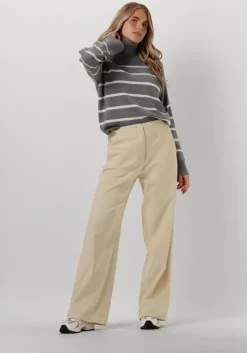 grijze selected femme coltrui slfkamma ls knit roll neck