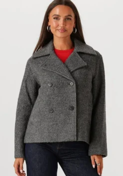 SELECTED FEMME grijze mantel slfalma boucle lano jacket>DAMES Jassen