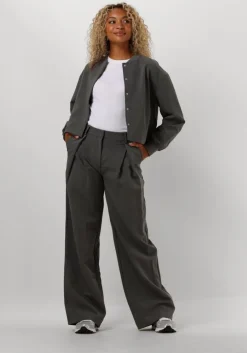 grijze selected femme pantalon slfblake pants