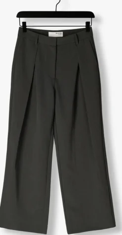 grijze selected femme pantalon slfblake pants
