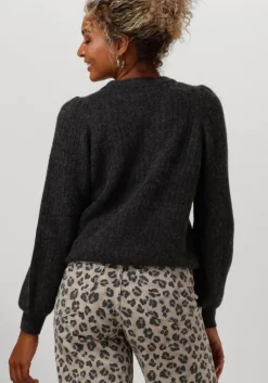 SELECTED FEMME grijze trui slflulu ls structure knit o-neck><noscript><img width=