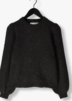 SELECTED FEMME grijze trui slflulu ls structure knit o-neck><noscript><img width=