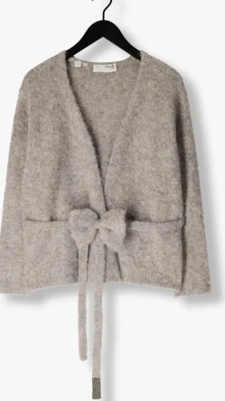 SELECTED FEMME grijze vest slfgabella ls knit bow cardigan><noscript><img width=