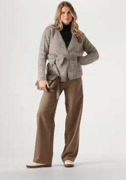 SELECTED FEMME grijze vest slfgabella ls knit bow cardigan><noscript><img width=