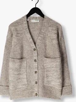 SELECTED FEMME grijze vest slfalva ls knit cardigan><noscript><img width=