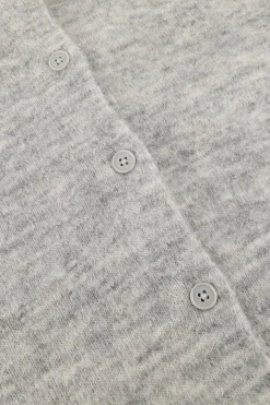 grijze selected femme vest slflulu new ls knit cardigan