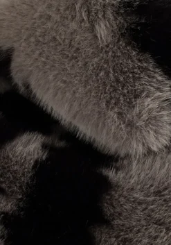 SILVIAN HEACH grijze faux fur jas long furr coat lemos><noscript><img width=