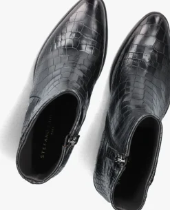 grijze stefano lauran enkellaarsjes 595-08