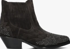 STEFANO LAURAN grijze enkellaarsjes 9706r>DAMES Enkellaarsjes