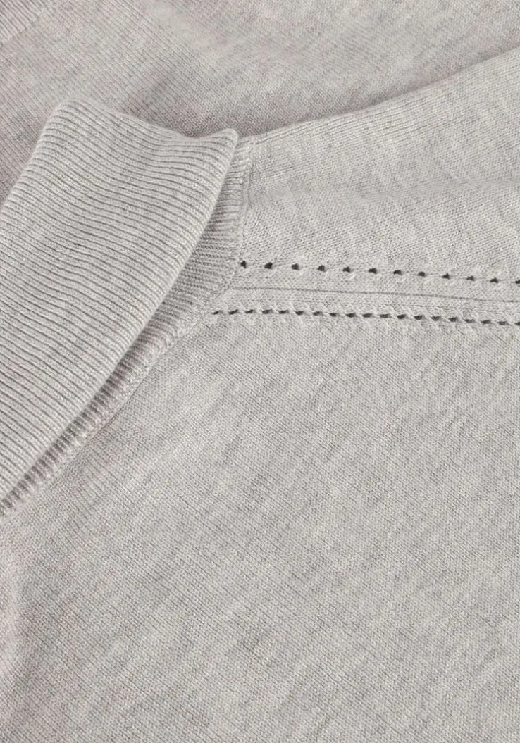 grijze summum coltrui turtle neck sweater soft viscose polyamide knit