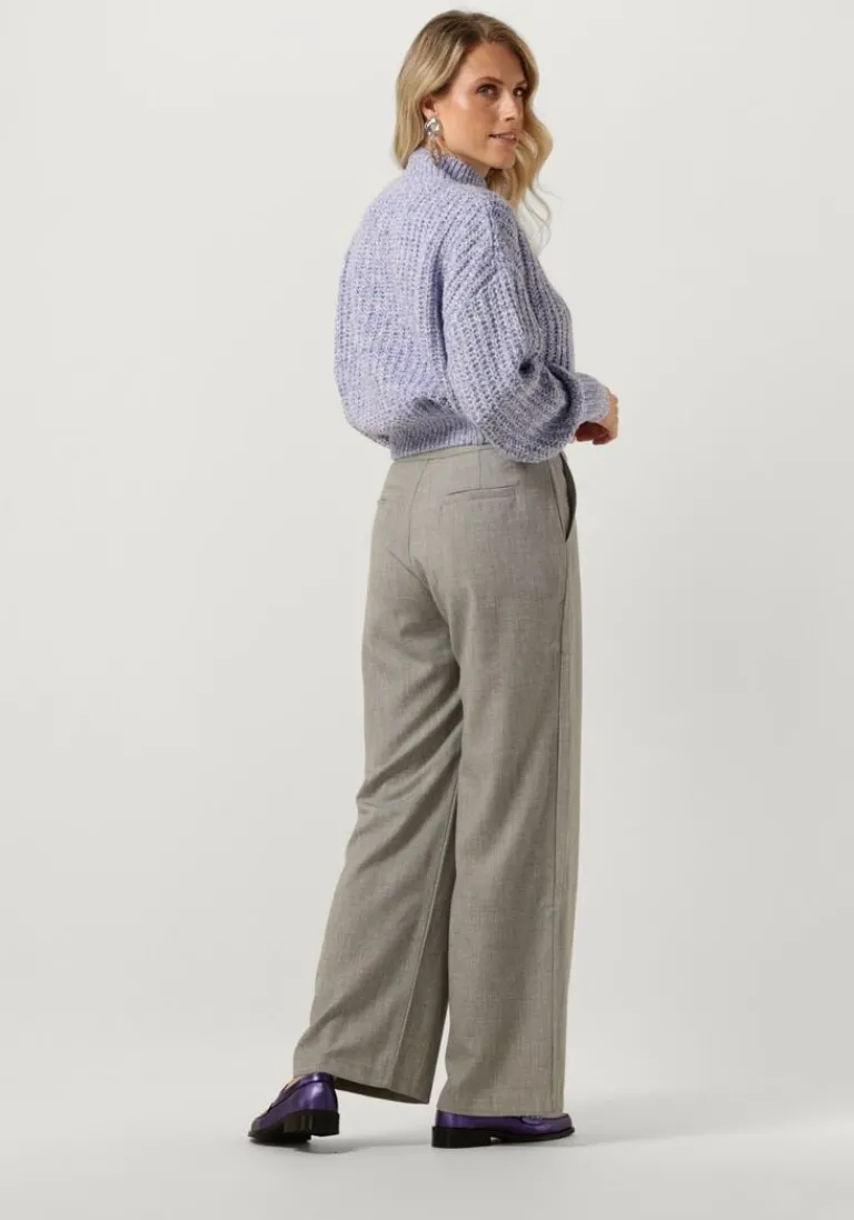 SUNCOO grijze pantalon jaime>DAMES Broeken