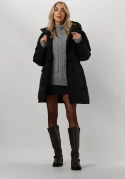 grijze tommy hilfiger coltrui soft wool cable roll-nk sweater