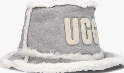 grijze ugg hoed bonded fleece bucket hat