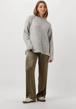 VANILIA grijze trui abigail structured sweater>DAMES Truien & Vesten