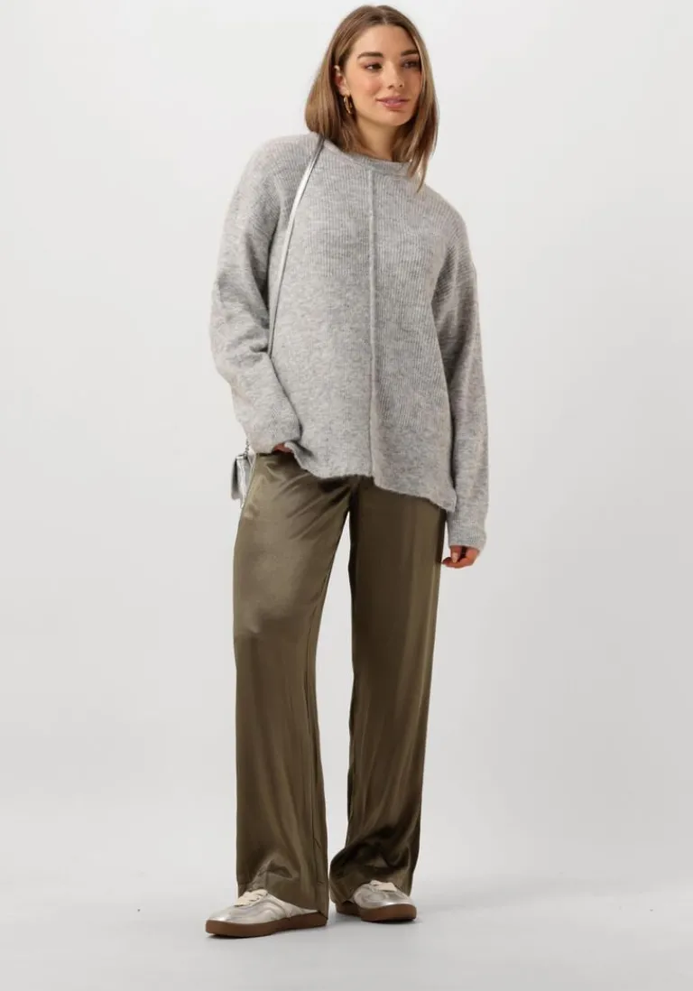 VANILIA grijze trui abigail structured sweater>DAMES Truien & Vesten