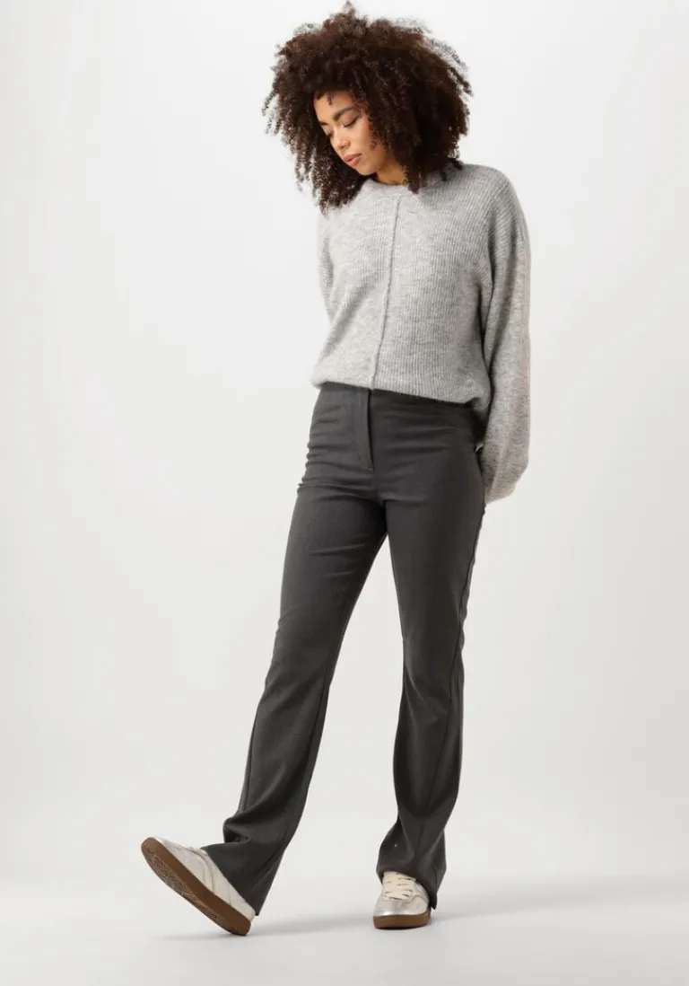 VANILIA grijze trui abigail structured sweater>DAMES Truien & Vesten