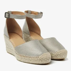 grijze via vai sandalen met hak flora braid