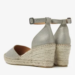 grijze via vai sandalen met hak flora braid