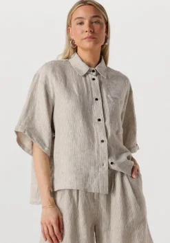 WITHBLACK grijze blouses wblwillow ss shirt>DAMES Blouses