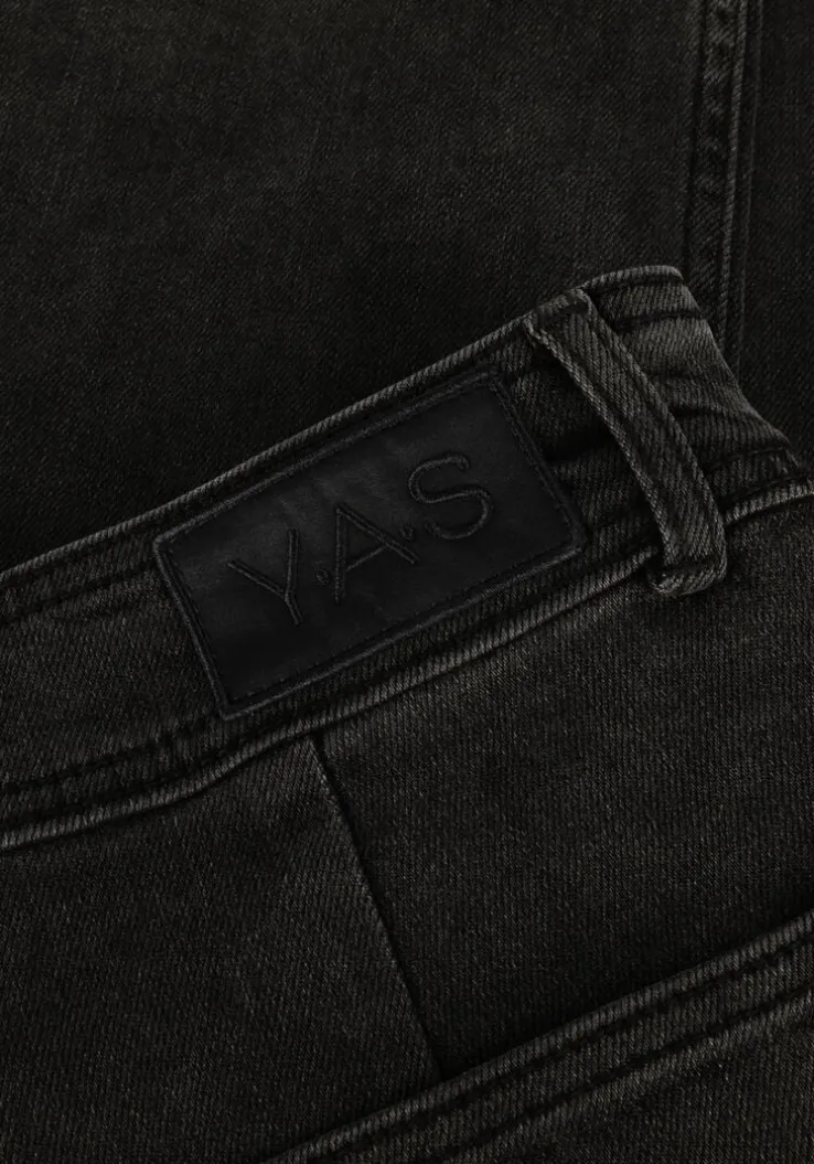 grijze y.a.s. wide jeans yasdolma hw jeans dark grey