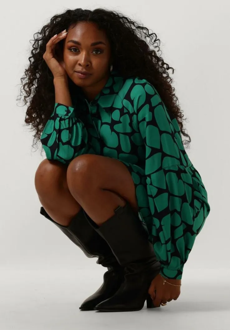 groene another label mini jurk merle dress