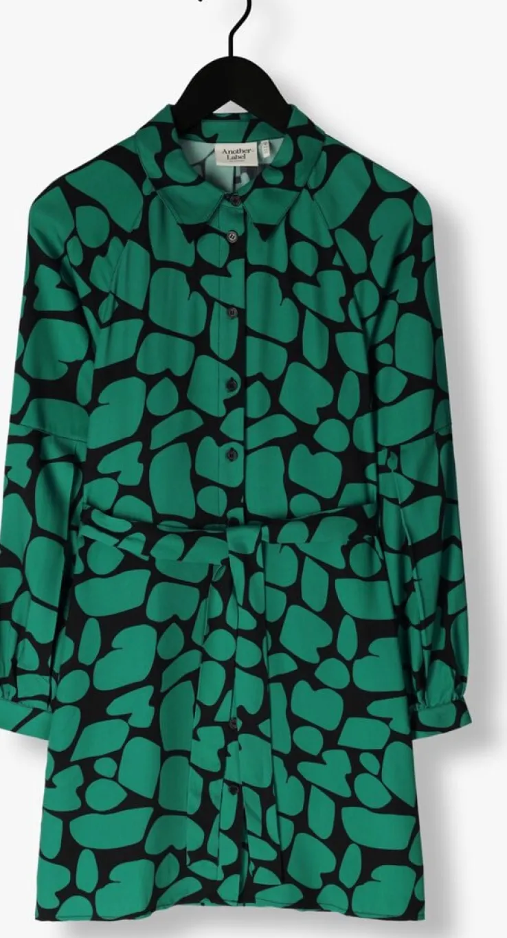 groene another label mini jurk merle dress