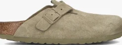 groene birkenstock instappers boston dames