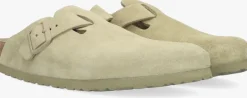 groene birkenstock instappers boston dames
