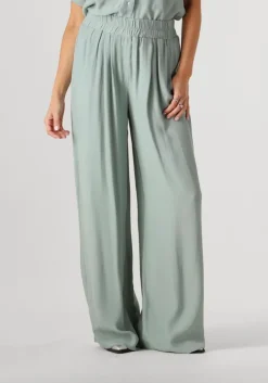 groene by-bar wijde broek benji viscose pants