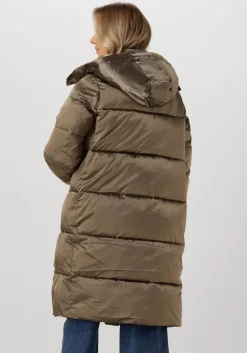 CALVIN KLEIN e gewatteerde jas monologo nd shiny long puffer><noscript><img width=