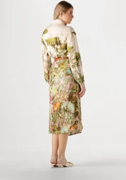 groene caroline biss midi jurk 1161