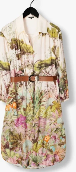 groene caroline biss midi jurk 1161