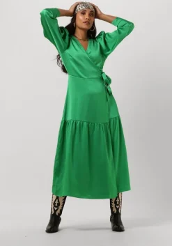 groene co'couture midi jurk mira wrap dress