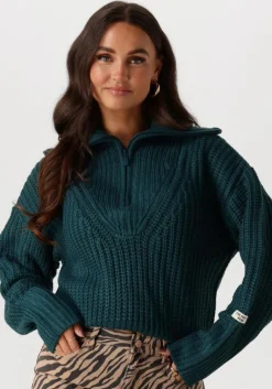 COLOURFUL REBEL e trui yfke knitwear zip pullover>DAMES Truien & Vesten