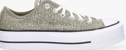 groene converse lage sneakers chuck taylor all star lift ox