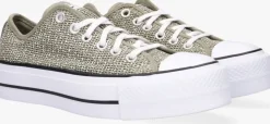 groene converse lage sneakers chuck taylor all star lift ox
